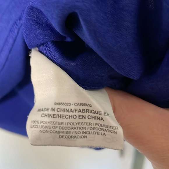 Nike Dri-Fit Short Sleeve Tank Royal Blue Size Medium - Picture 6 of 6